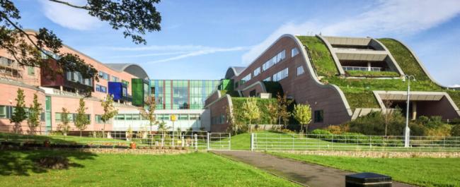 Outside view of Alder Hey Children's Hospital 