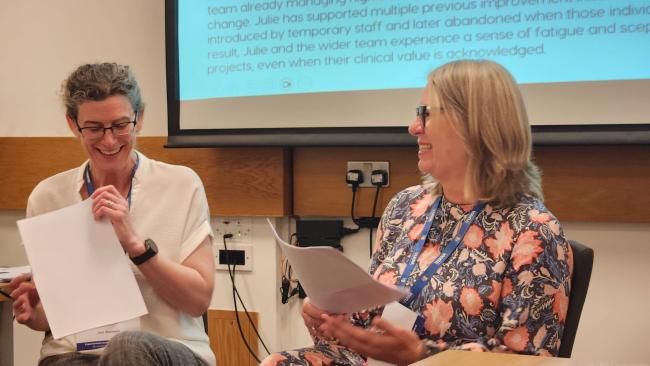 UKKA KQIP and HR Team presenting at Leadership Day