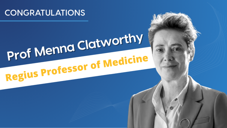 The UKKA congratulates Prof Menna Clatworthy on appointment to Regius Professor of Medicine