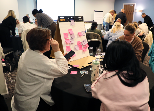 Centres working together at the PD mentoring day