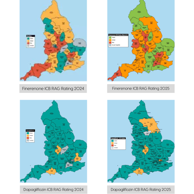 RAG Rating Maps for 2024 & 2025