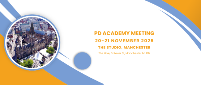 PD Academy Meeting Banner with Manchester image