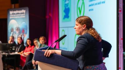 Dr Fay Dickson during NEPHwork Dragons' Den 2025