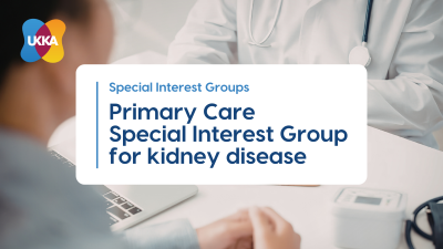 Blurred background image of GP & patient with text box of SIG name