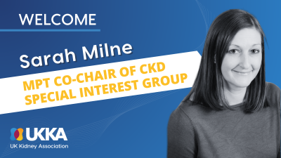 Sarah Milne appointed new CKD SIG Co-Chair